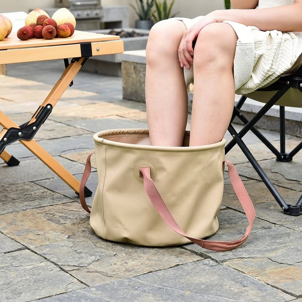Large Thick Portable Foldable Water Bucket For Camping Car Travel