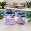 Integrated Clear Foldable Fishing Bucket With Handle For Outdoor Angling